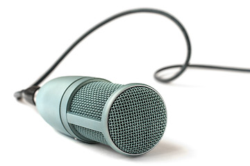 Image showing condenser microphone isolated on a white background