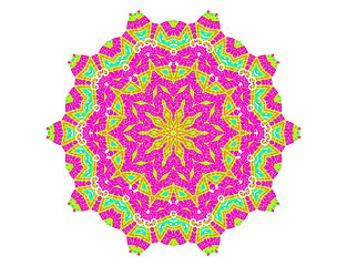 Image showing Abstract radial pattern