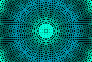 Image showing Radial dotted pattern 