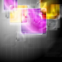 Image showing Colourful squares. Vector background