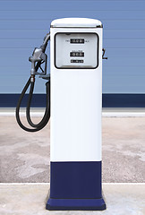 Image showing white gas station