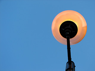 Image showing Street lamp and the blue sky