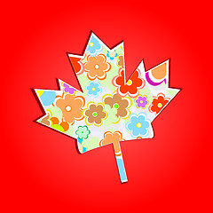 Image showing Canada Maple Leaf Background