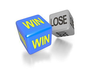 Image showing win and lose dice