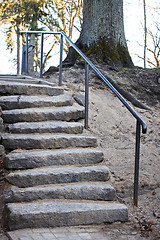 Image showing old stairway in a park