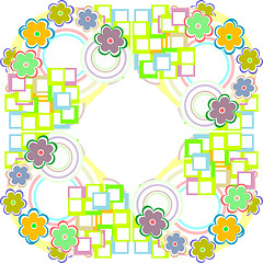 Image showing Floral seamless pattern. Flower Garden