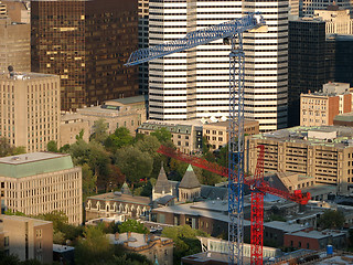 Image showing Construction site in the downtown