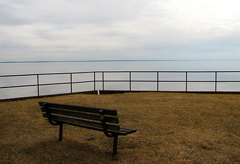 Image showing Lonely bench