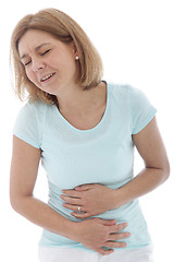 Image showing Woman with stomach pain