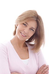 Image showing Smiling beautiful mature woman