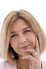 Image showing Portait of attractive mature woman