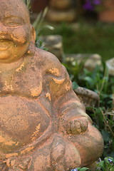 Image showing Smiling Buddha figurine