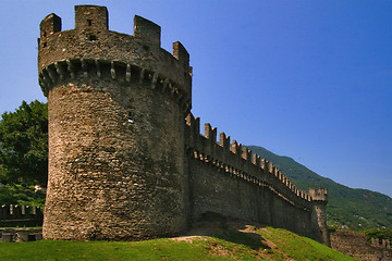 Image showing old brown castle switzerlan