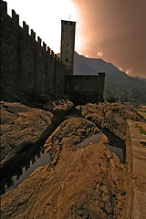 Image showing  the rock of bellinzona switzerlan