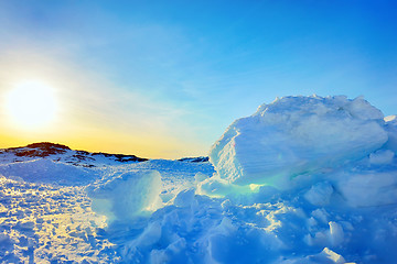 Image showing Ice in Greenland in spring time