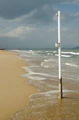 Image showing Resort beach out of season