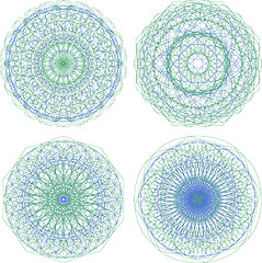 Image showing Mandala. Round ornament pattern set