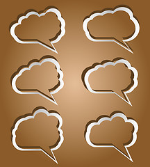 Image showing Speech bubbles set