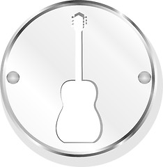 Image showing electric guitar metal button