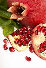 Image showing Fresh, juicy pomegranate