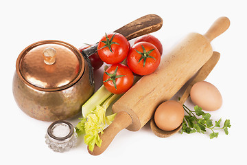 Image showing still-life with vegetables