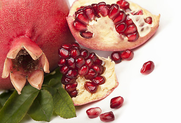 Image showing Fresh, juicy pomegranate