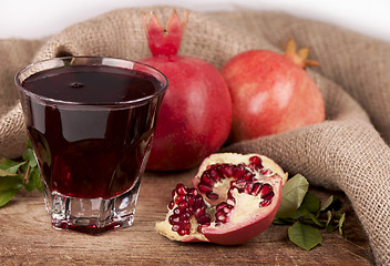 Image showing Garnet juice