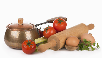 Image showing still-life with vegetables