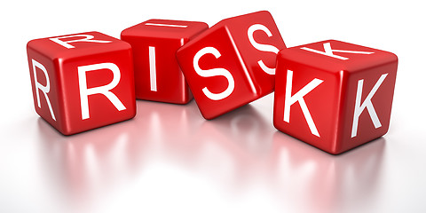 Image showing red risk dice