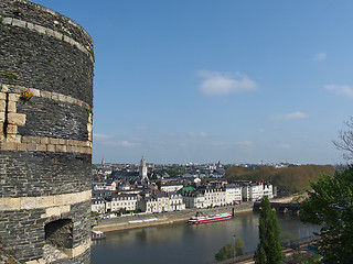 Image showing Angers, Maine riverbank, anjou, France