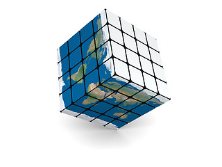 Image showing Earth cube