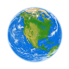 Image showing North America on Earth