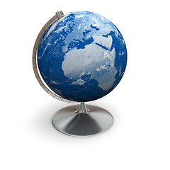 Image showing Blue globe