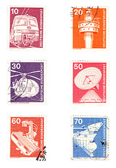 Image showing Old postage stamps from Germany