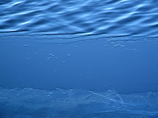 Image showing Water and ice background