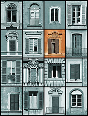 Image showing Unique window - architecture collage