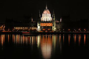 Image showing Hungarian Parliament at night