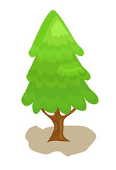 Image showing Green Christmas tree isolated