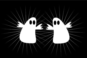 Image showing Two ghosts