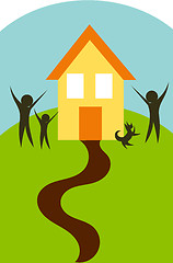 Image showing Family and home vector