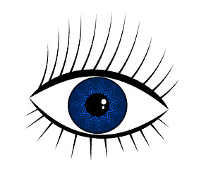 Image showing Navy-blue eye