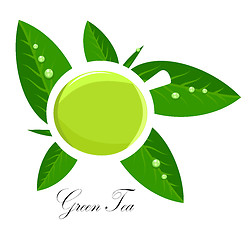 Image showing Green tea illustration