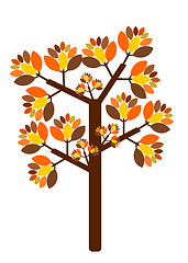 Image showing Autumn tree illustration