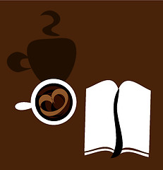 Image showing coffee and notebook