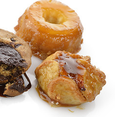 Image showing Apple,Pineapple And Chocolate Desserts