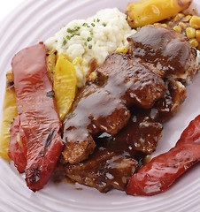 Image showing Barbecue Pork Ribs