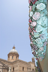 Image showing Detail of Saint Rosalie Cart in Palermo cathedral 