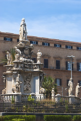 Image showing Detail of  Normans' Royal Palace in Palermo