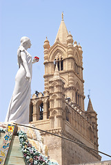 Image showing cart of santa rosalia in the Cathedral of Palermo