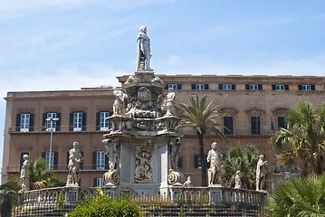 Image showing Detail of  Normans' Royal Palace in Palermo